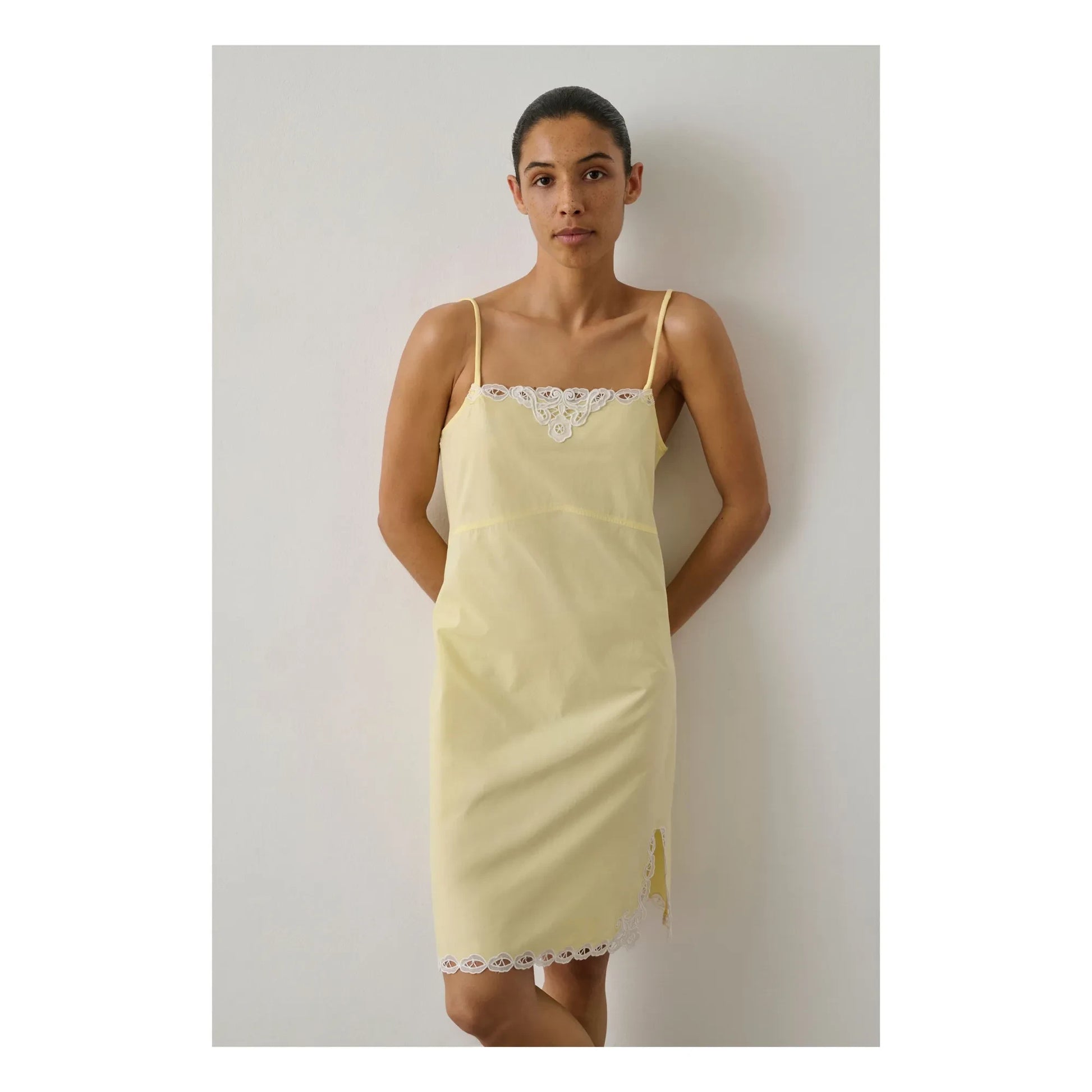 Soeur - Hillary Cotton Dress | Pale yellow