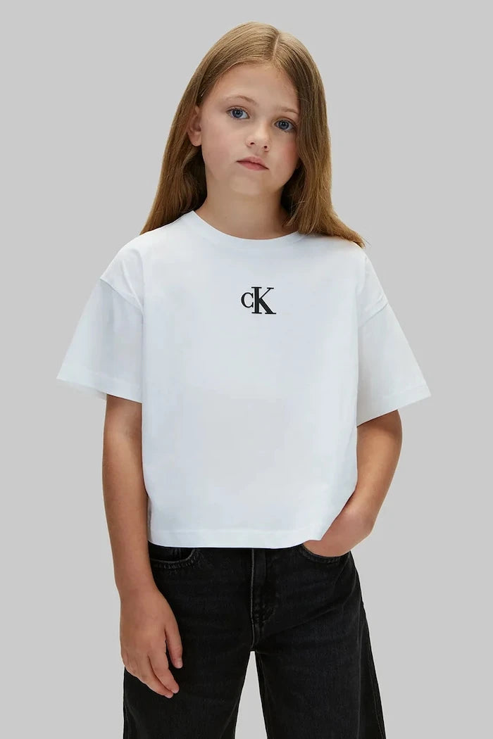 Calvin Klein Jeans çocuklar için basic pamuklu tişört