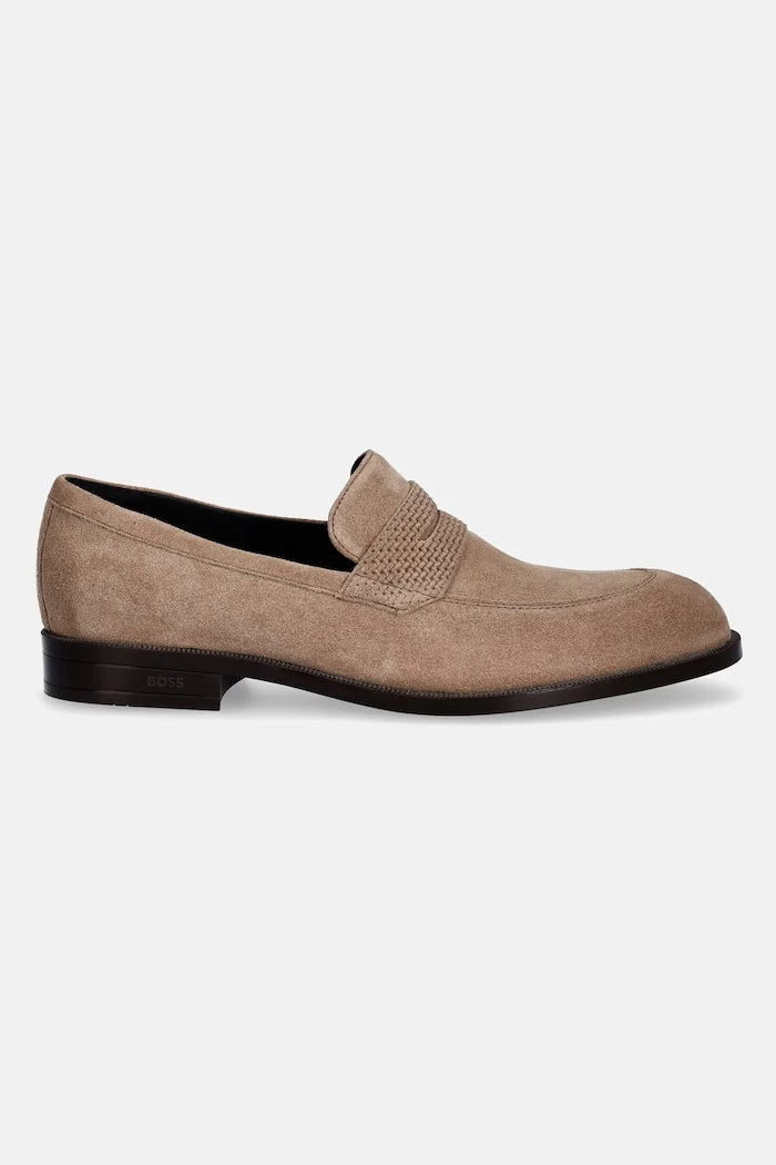 BOSS erkek süet mokasen Tayil