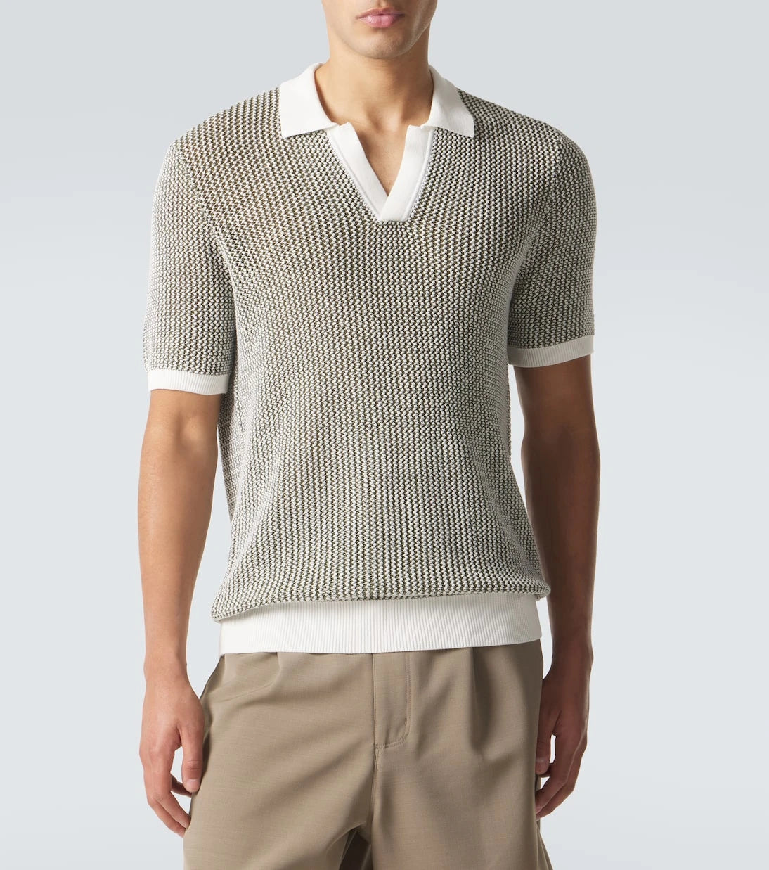 Orlebar Brown - Horton crochet cotton polo sweater