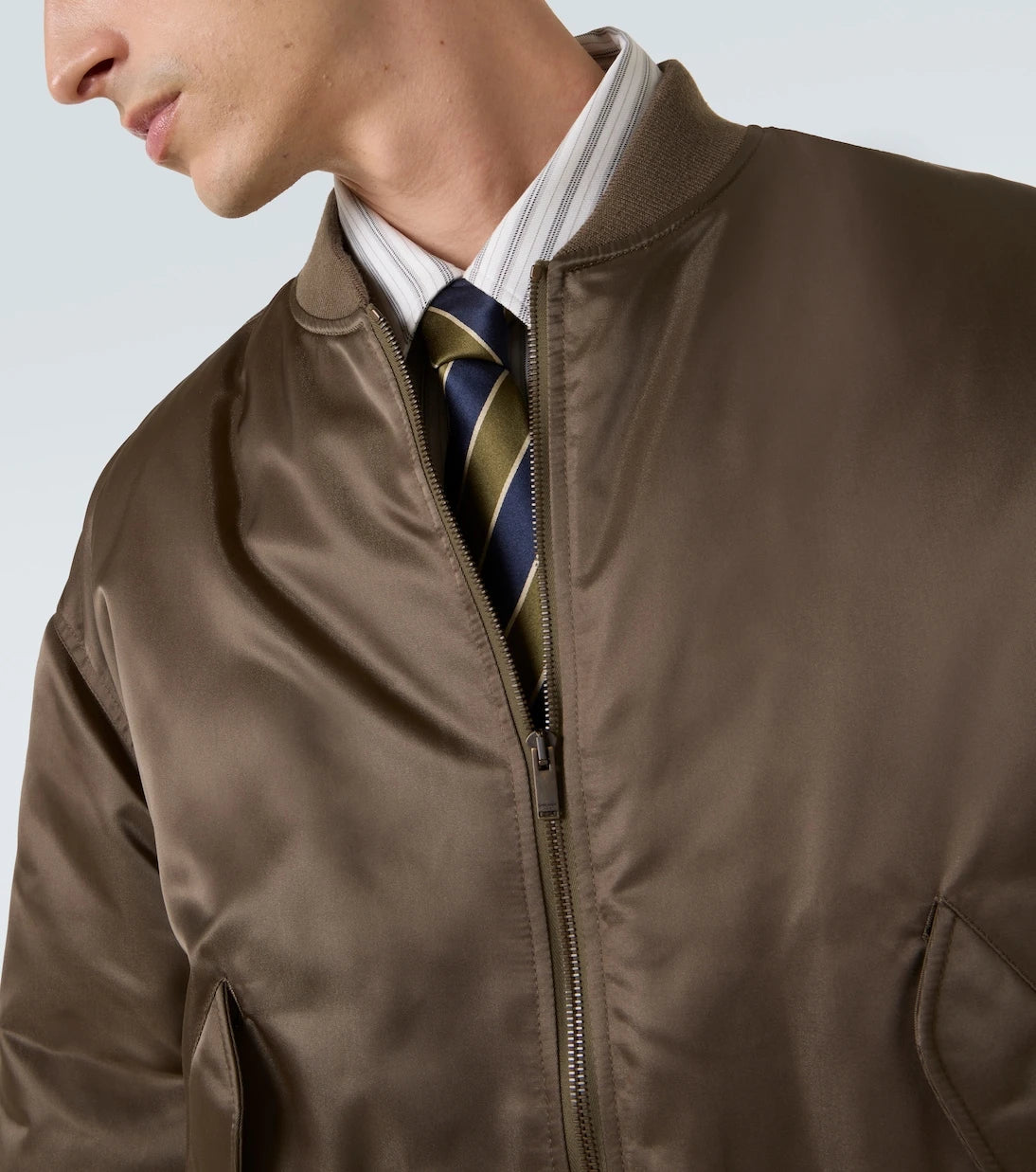 Saint Laurent - Padded twill bomber jacket