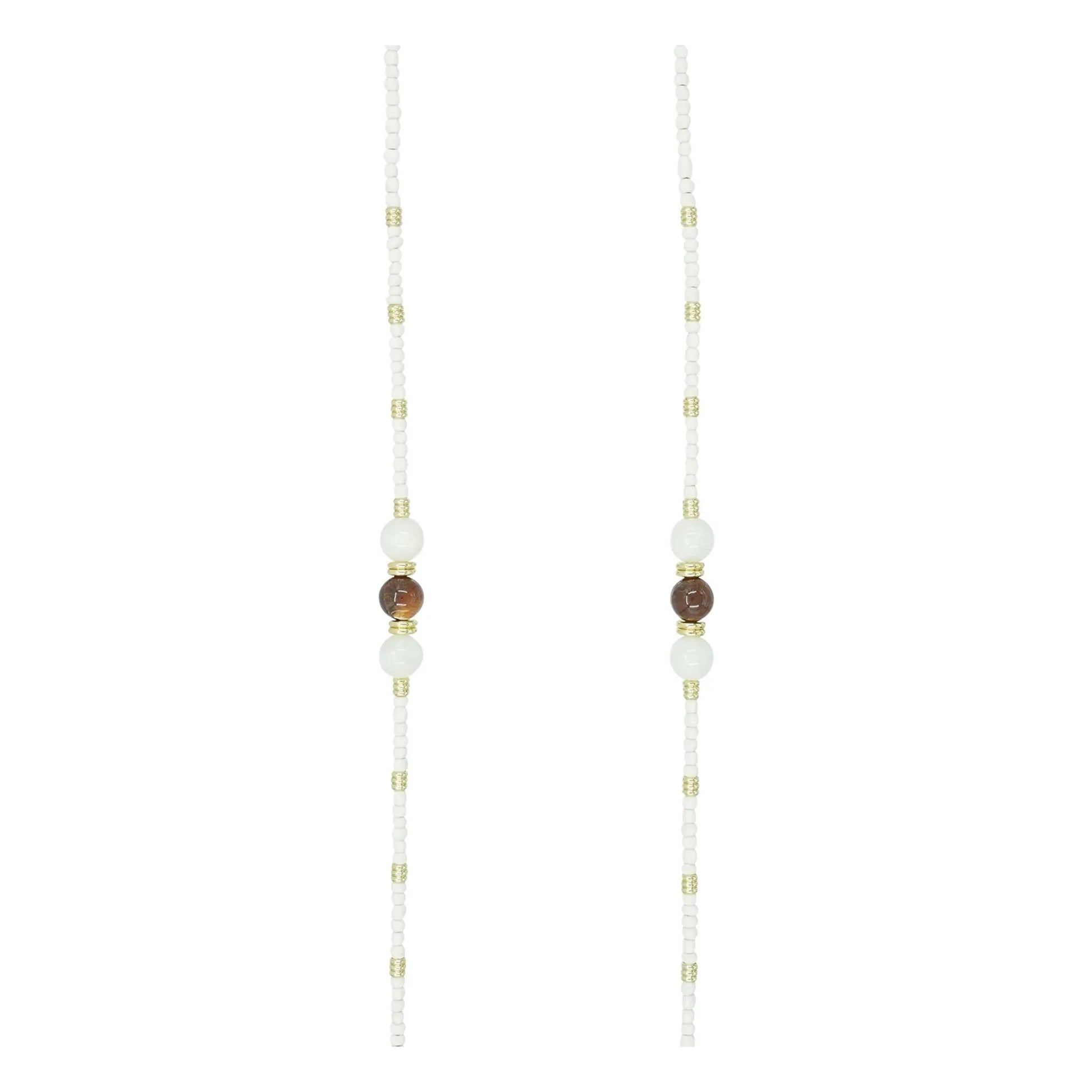 LaCoqueFrançaise - Iris long chain 120 cm | Beige