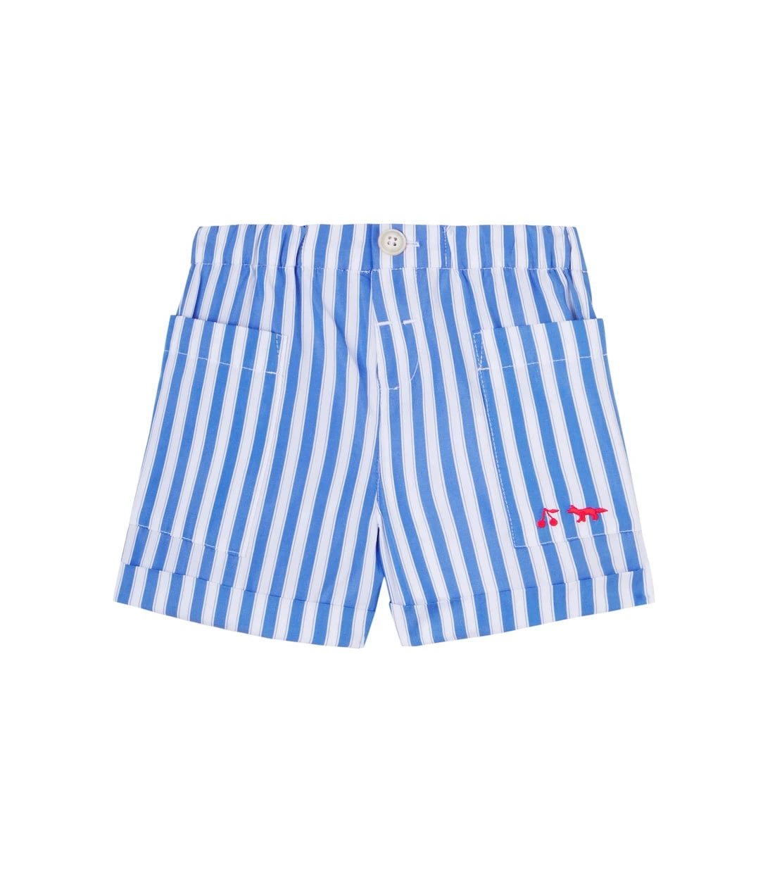 Bonpoint - x Maison Kitsuné striped cotton shorts