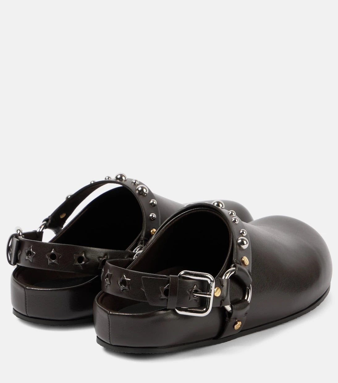 Stella McCartney - Elyse studded faux leather clogs