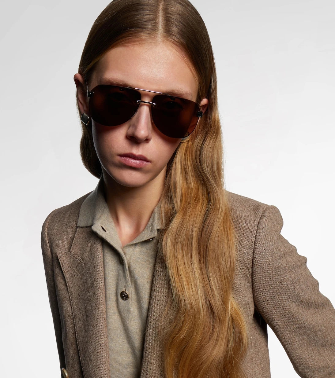 Fendi - Fendi Sky aviator sunglasses