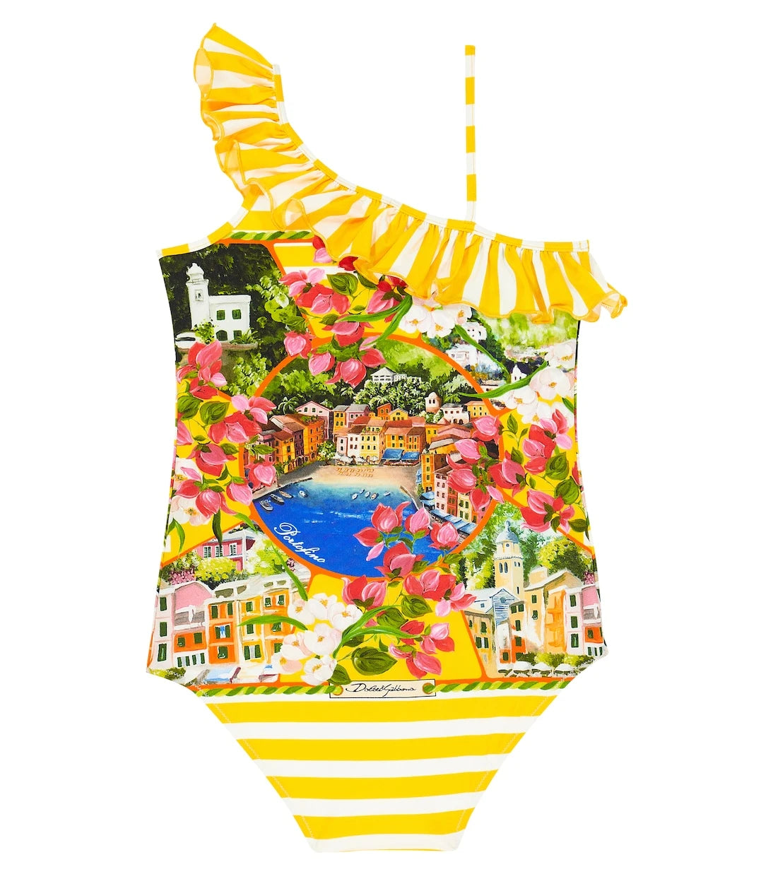 Dolce&Gabbana Kids - Portofino printed swimsuit