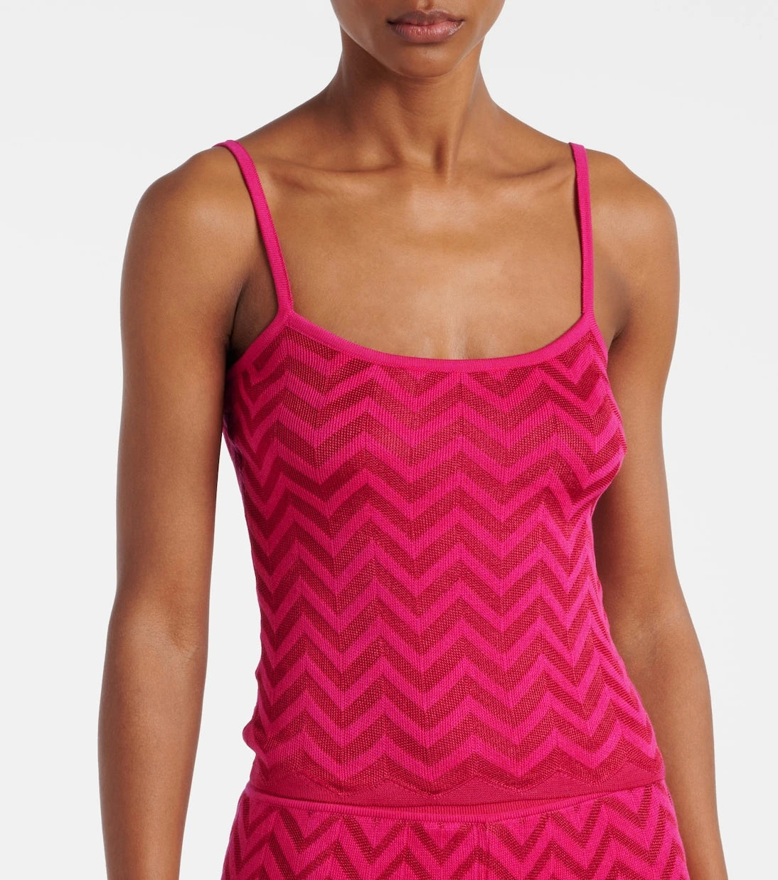 Missoni - Zig Zag cotton-blend tank top