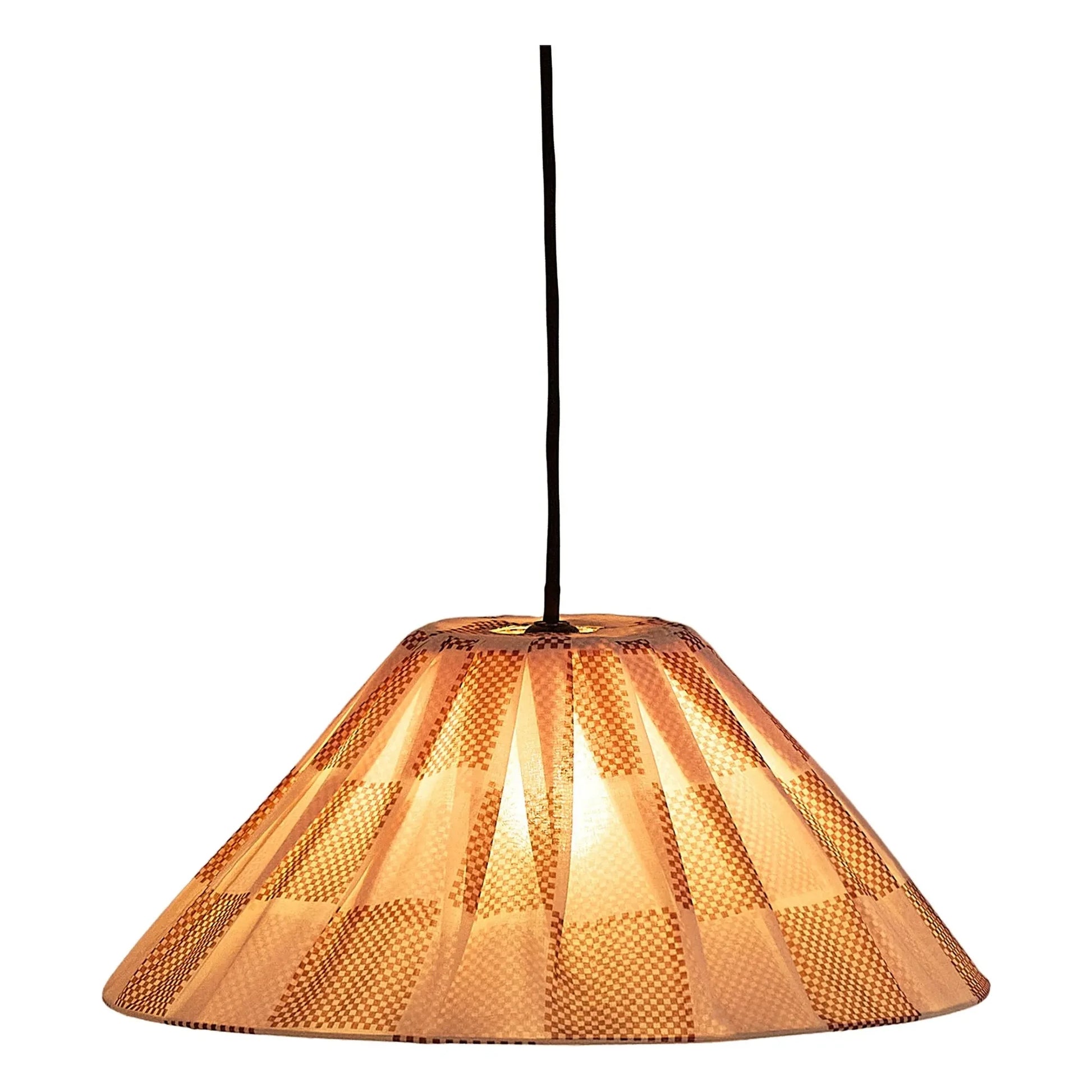 Nobodinoz - Ava Checks lampshade | Red