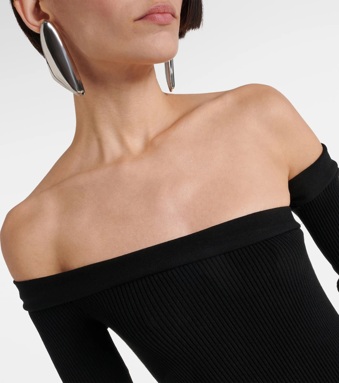 Jean Paul Gaultier - Asymmetric maxi dress with gloves