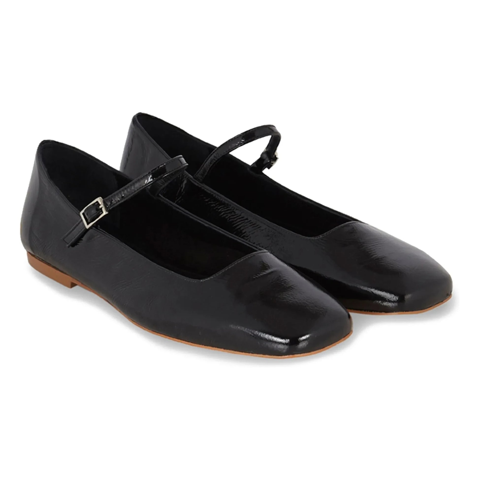 Augusta - Julieta patent ballerinas | Black