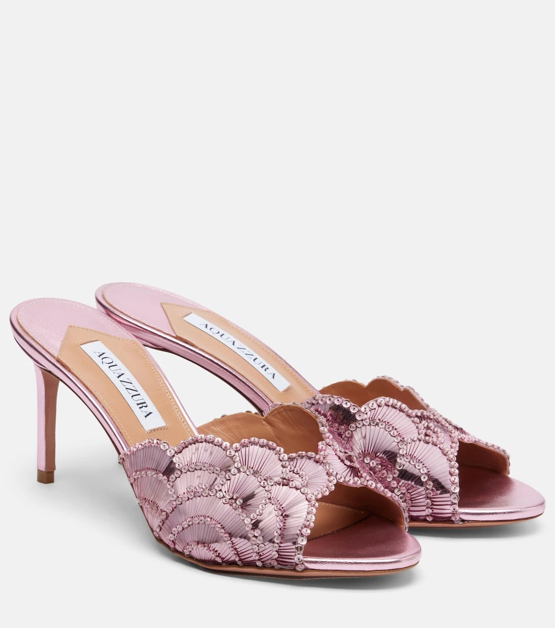 Aquazzura - Ce Soir sequined mules