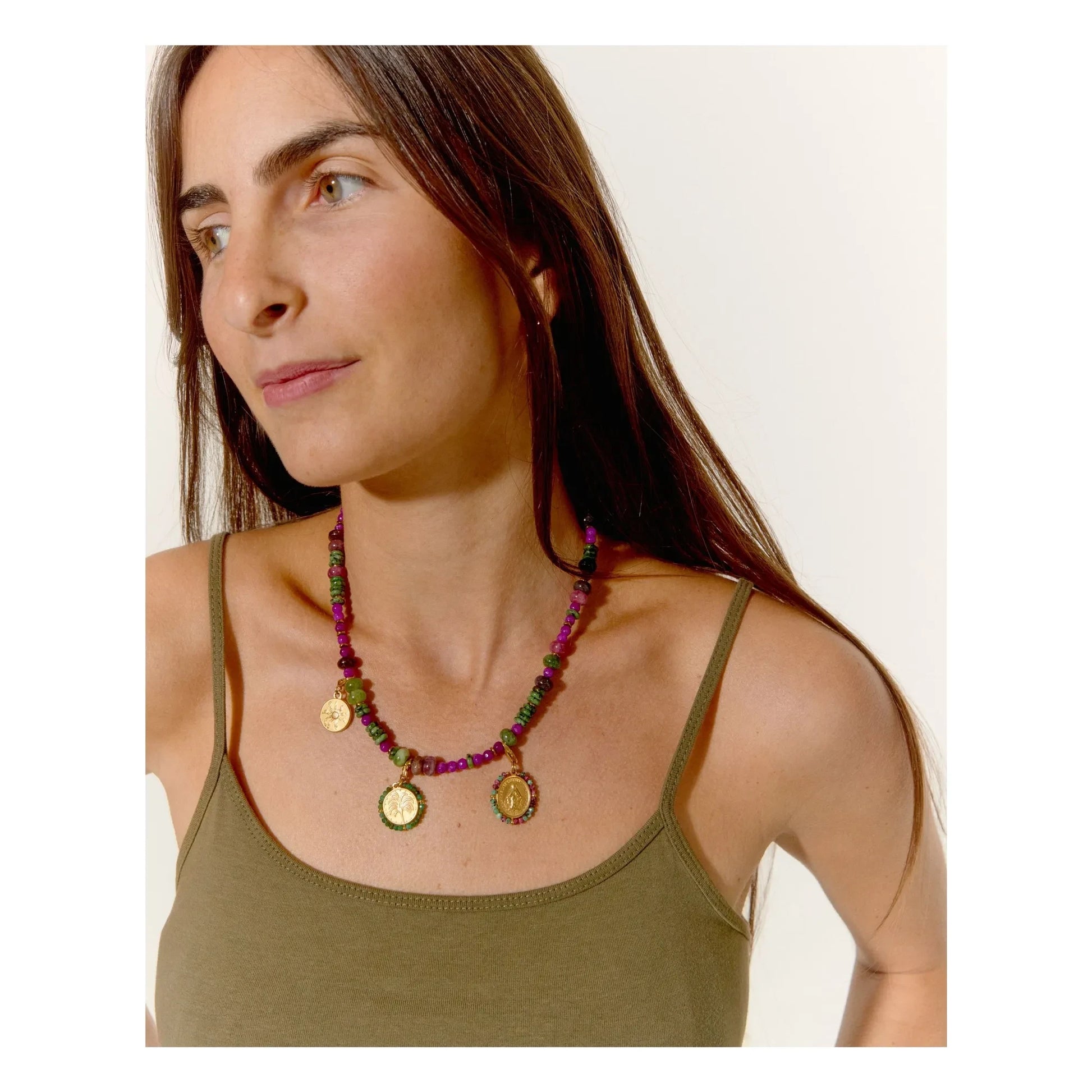 Palas - Positano necklace | Khaki
