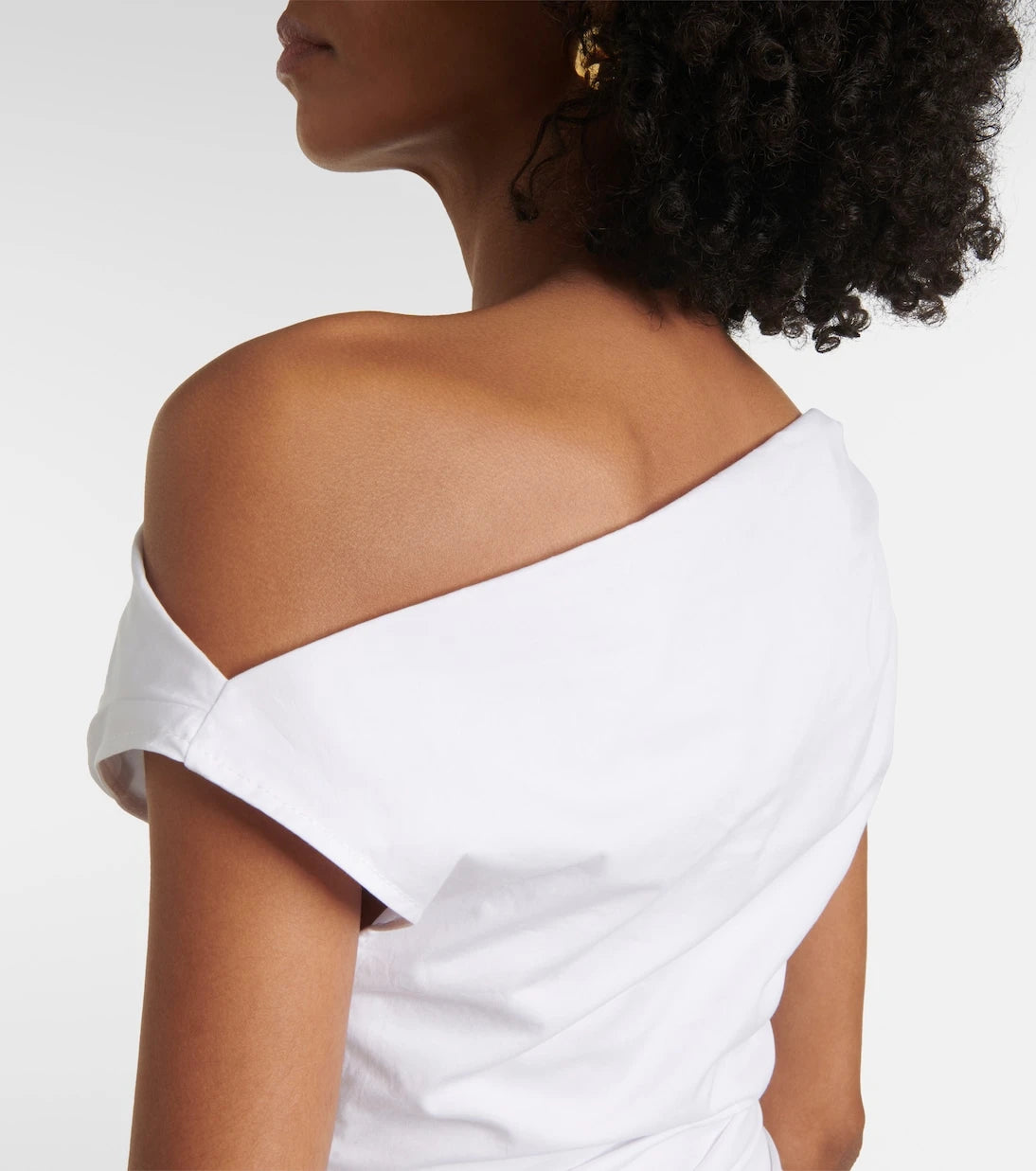 Staud - Phare draped cotton minidress