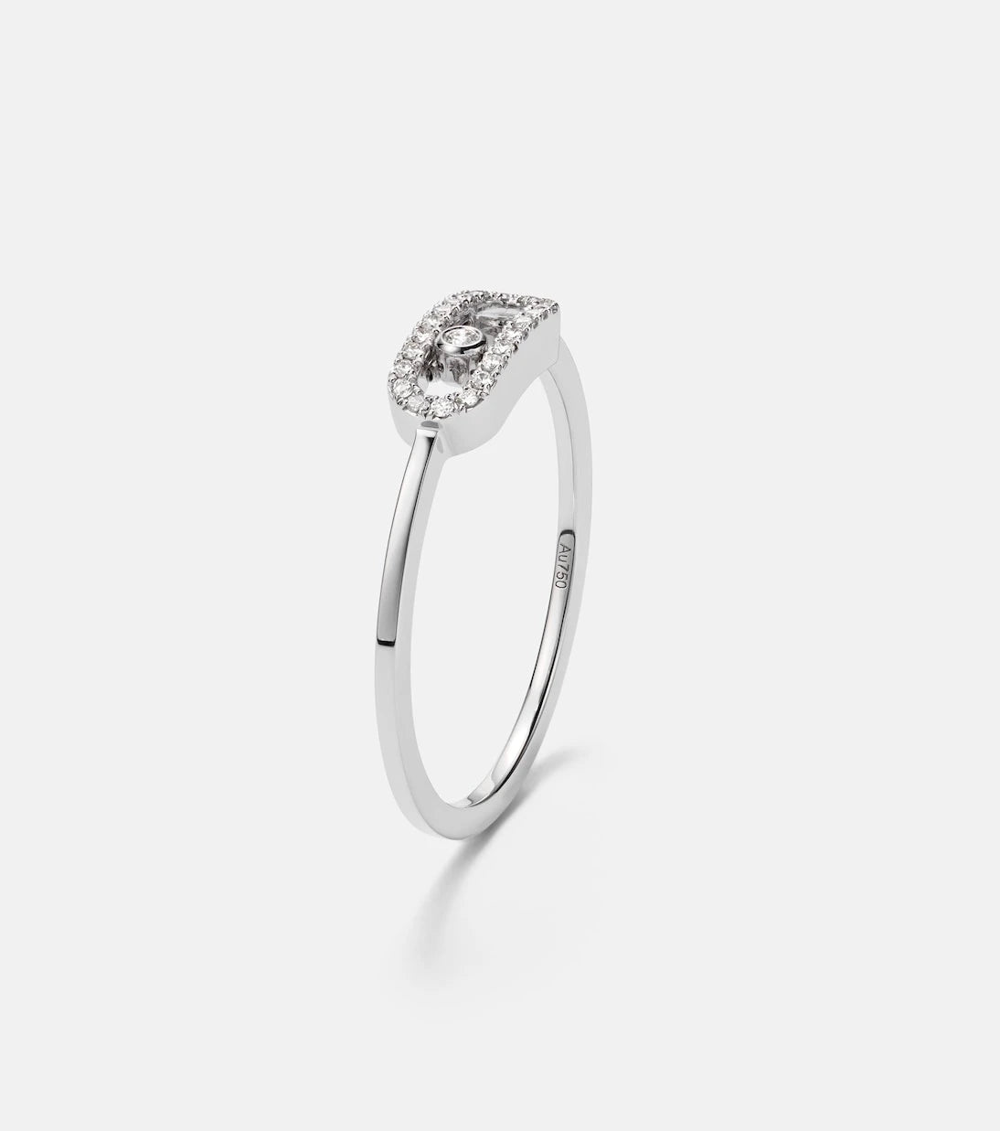 Messika - Move Uno 18kt white gold ring with diamonds
