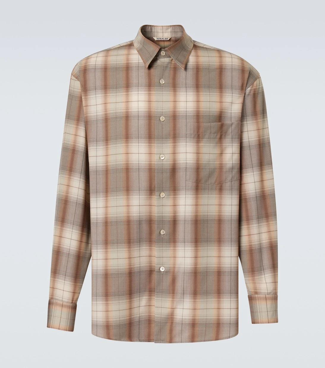 Auralee - Checked wool shirt