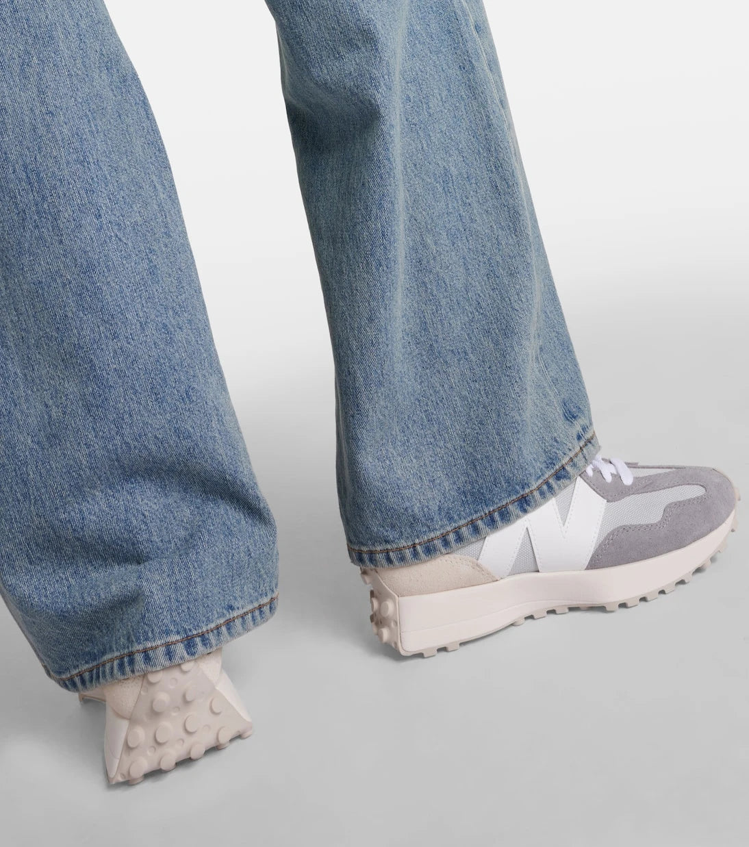 New Balance - 327 suede-trimmed sneakers