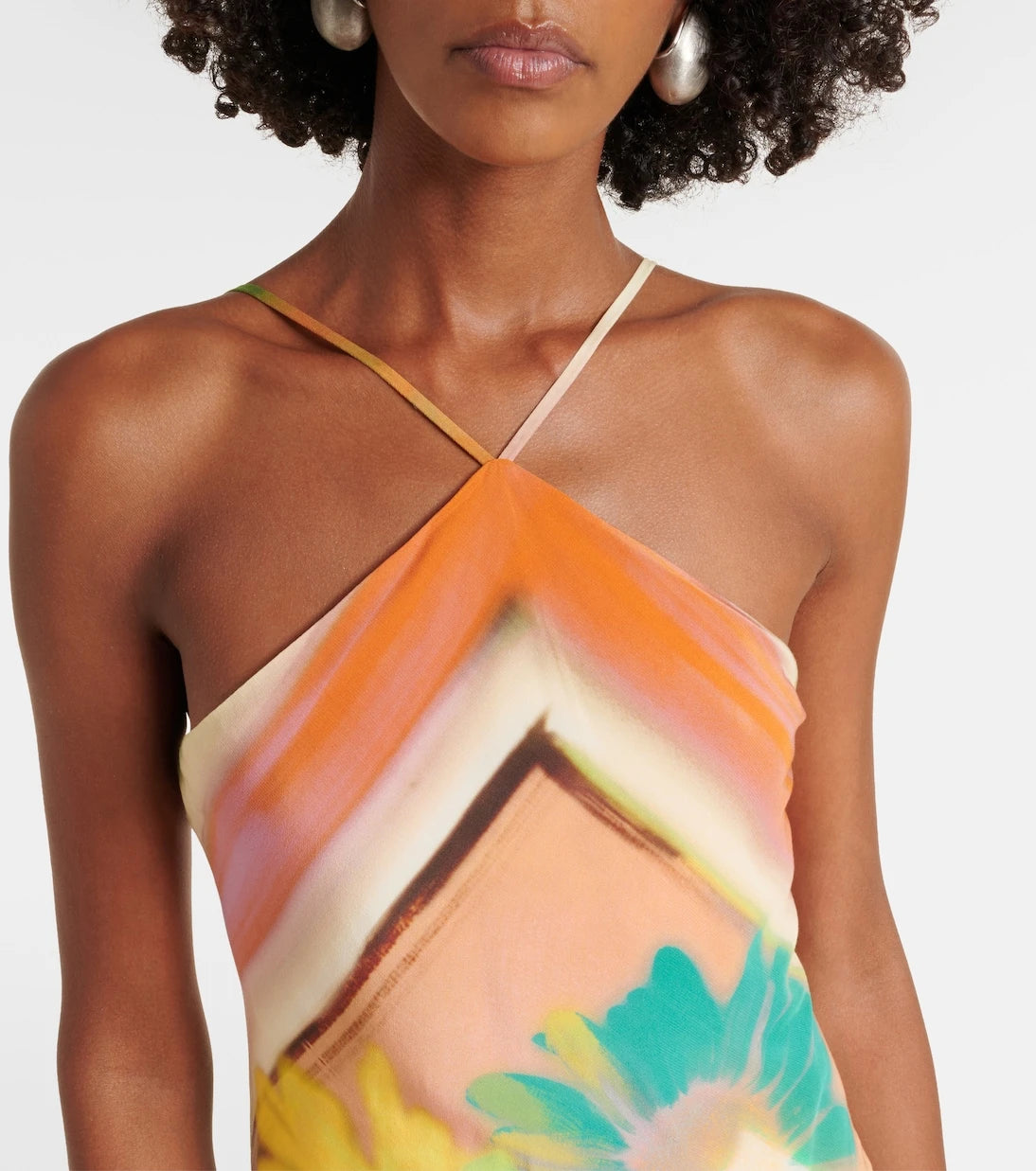 Staud - Cubism floral maxi dress