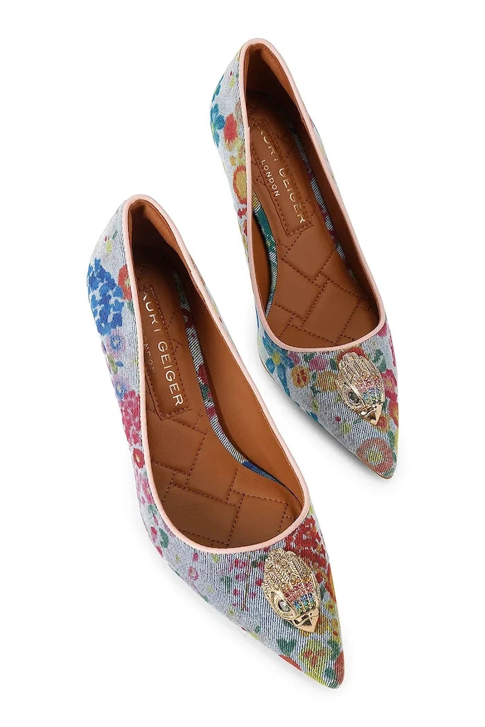 Kurt Geiger London обувки с ток Belgravia Eagle Court Blue