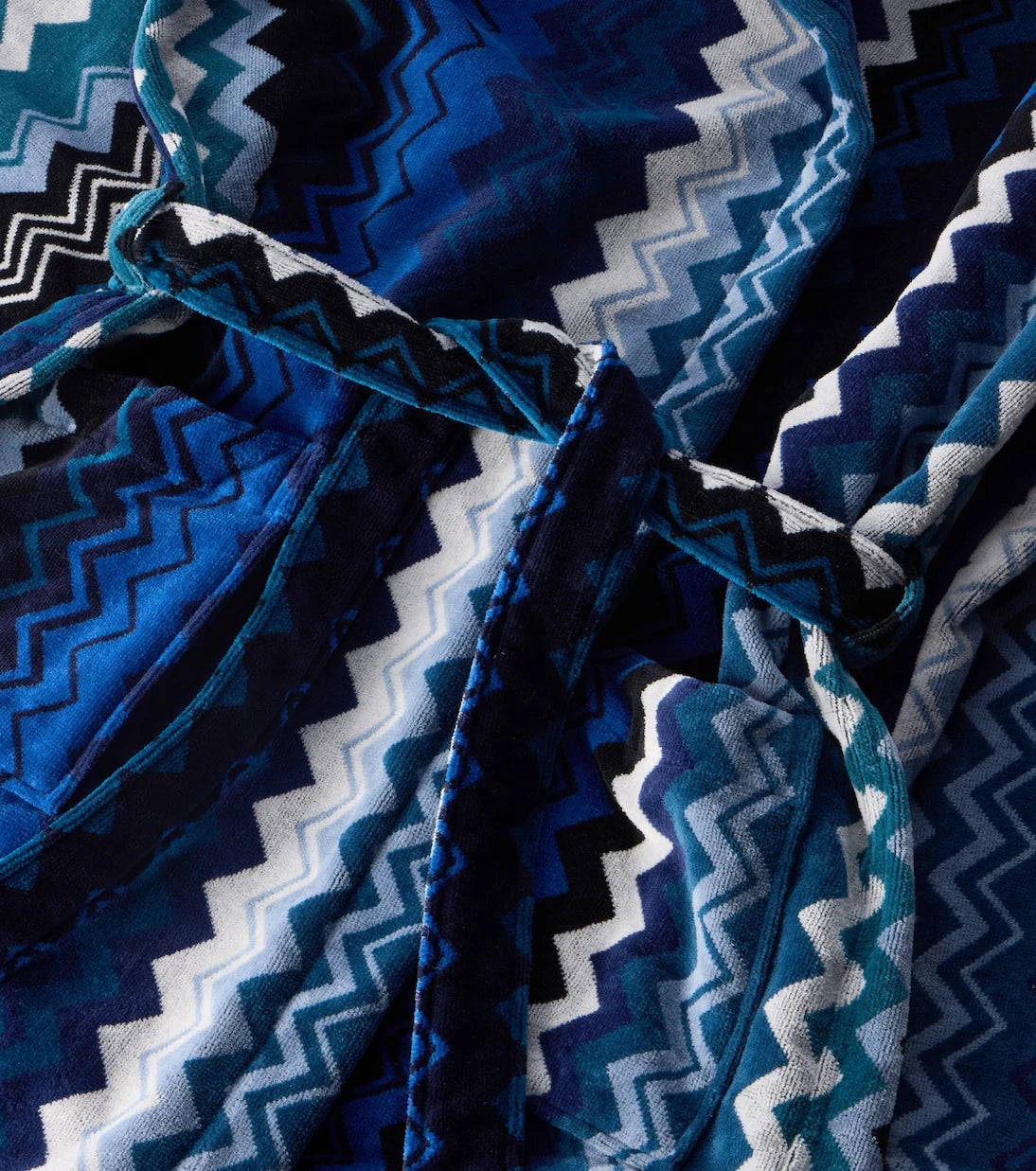 Missoni - Giacomo Zigzag cotton bathrobe