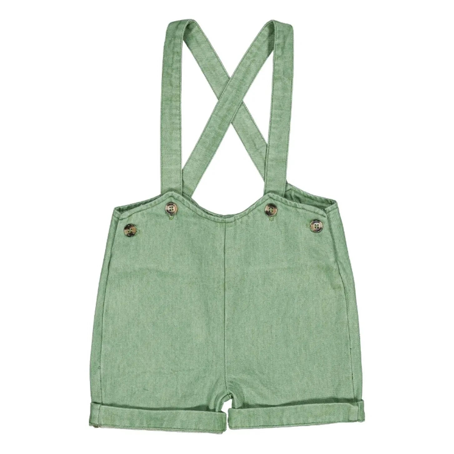 Loir - Octave Denim Playsuit | Green water