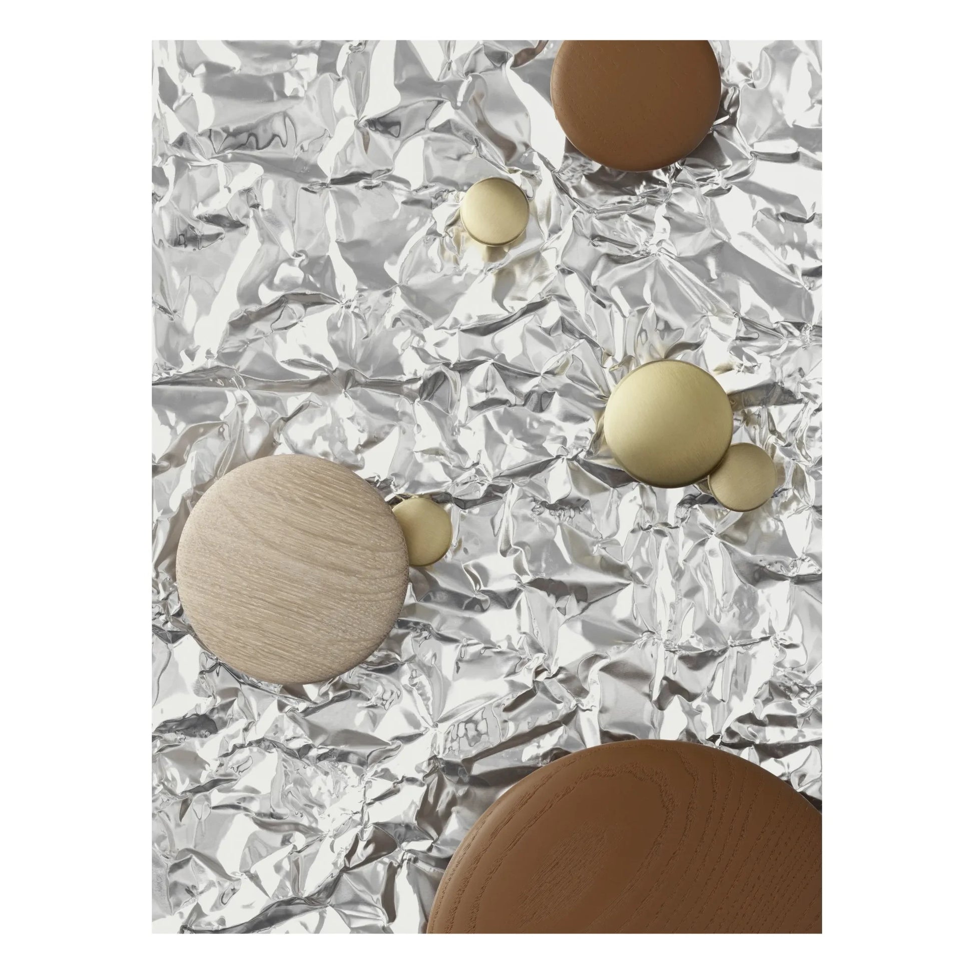 Muuto - The Dots Brass Hooks - Set of 5 | Gold