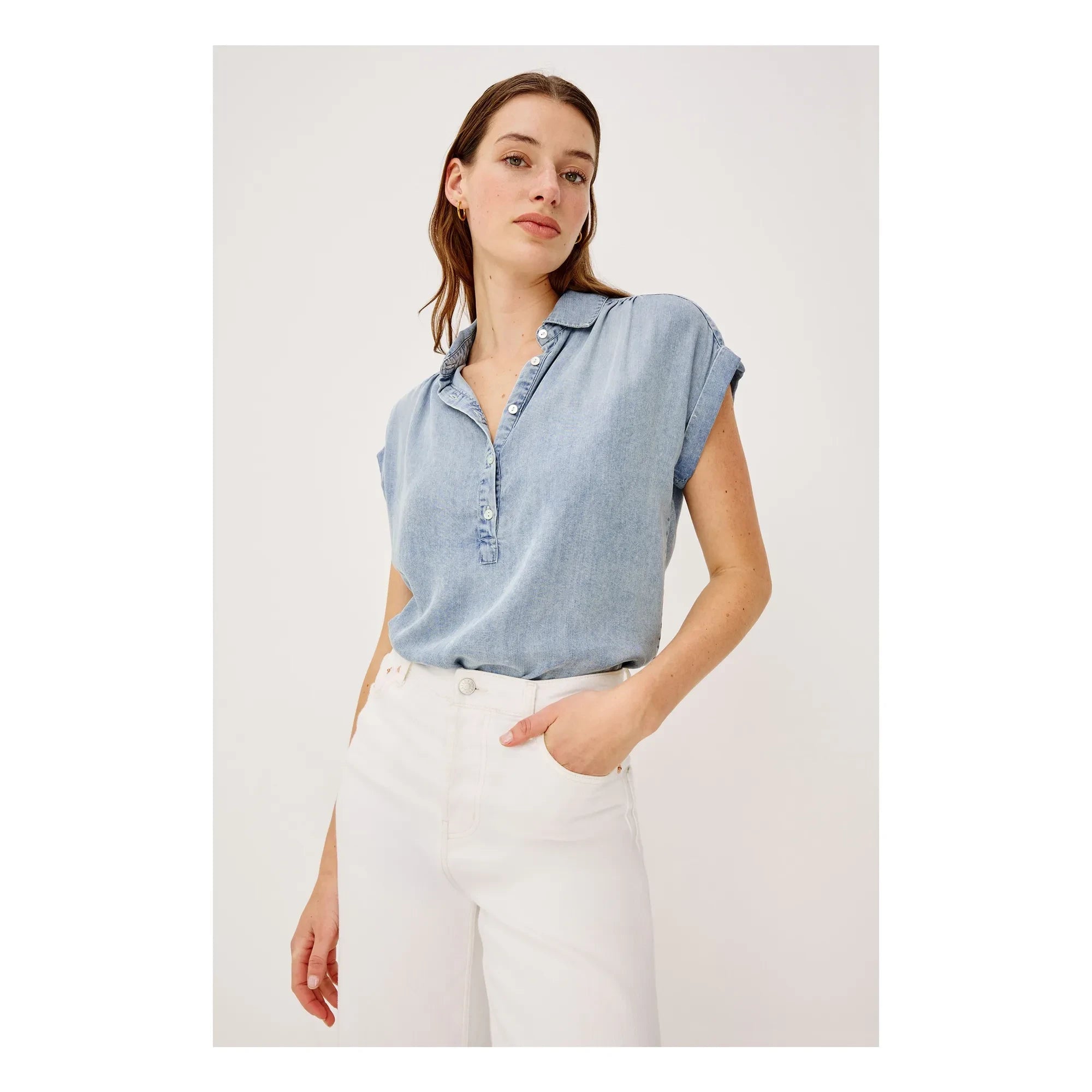 Rails - Tuscany blouse | Denim blue