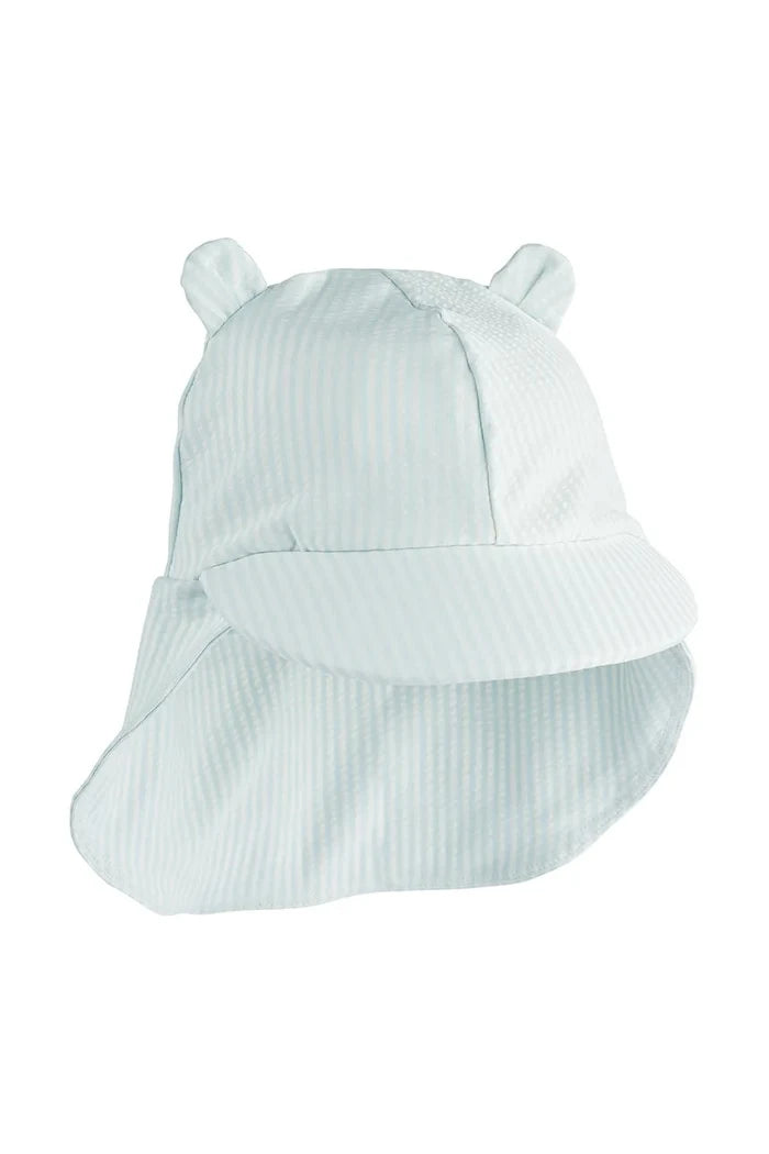 Детска шапка с козирка Liewood Senia Seersucker Sun Hat With Ears
