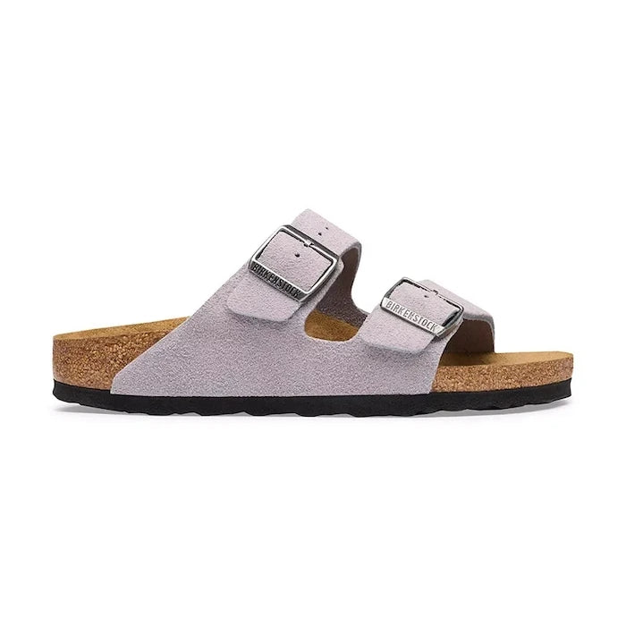 Birkenstock чехли дамски от велур Arizona Suede Leather
