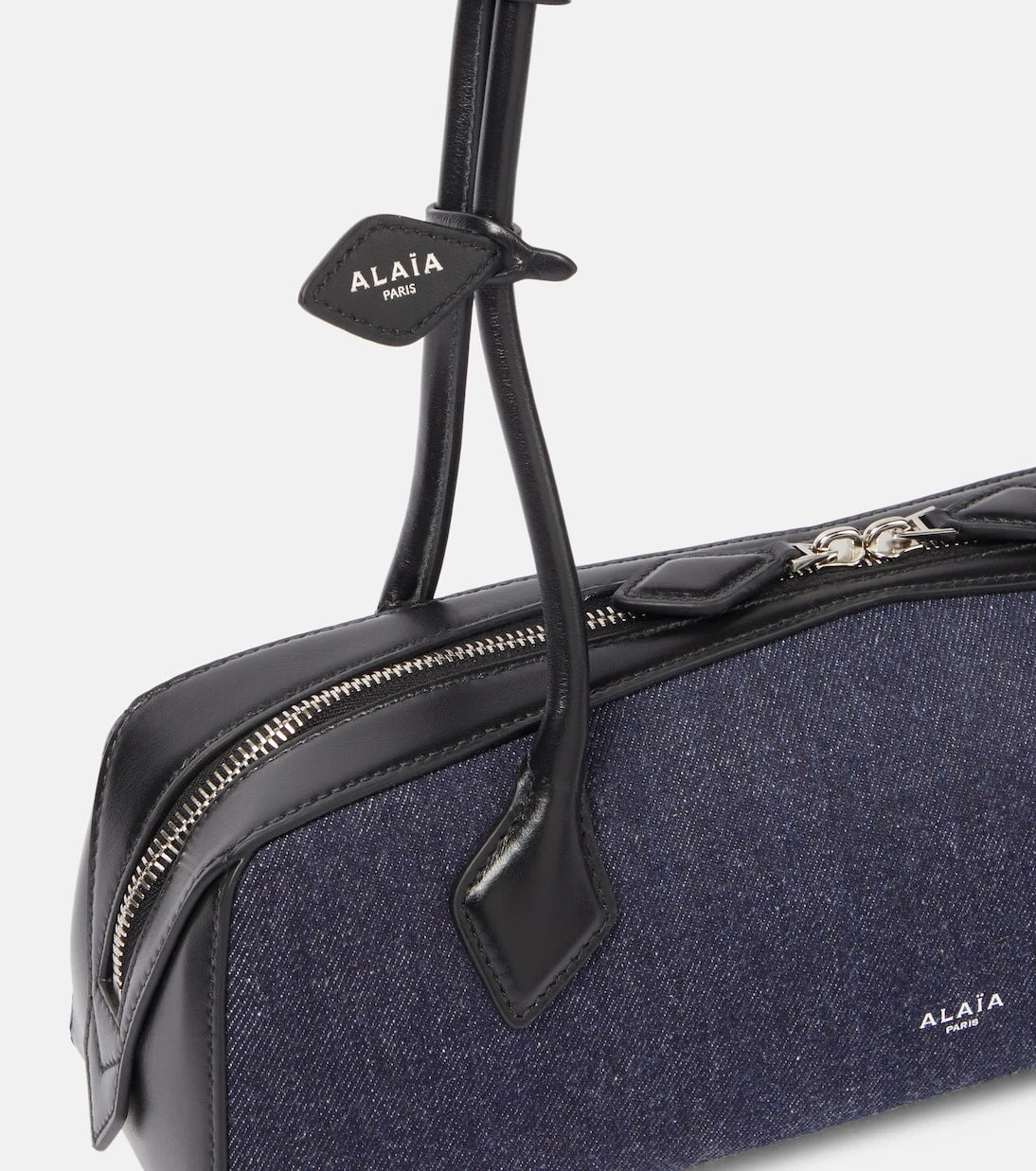 Alaïa - Le Teckel Medium denim shoulder bag