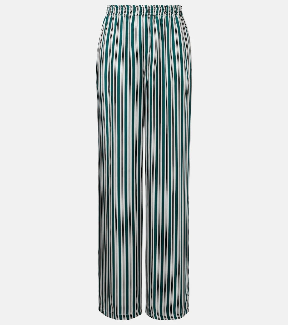 Max Mara - Ladino striped wide-leg silk twill pants