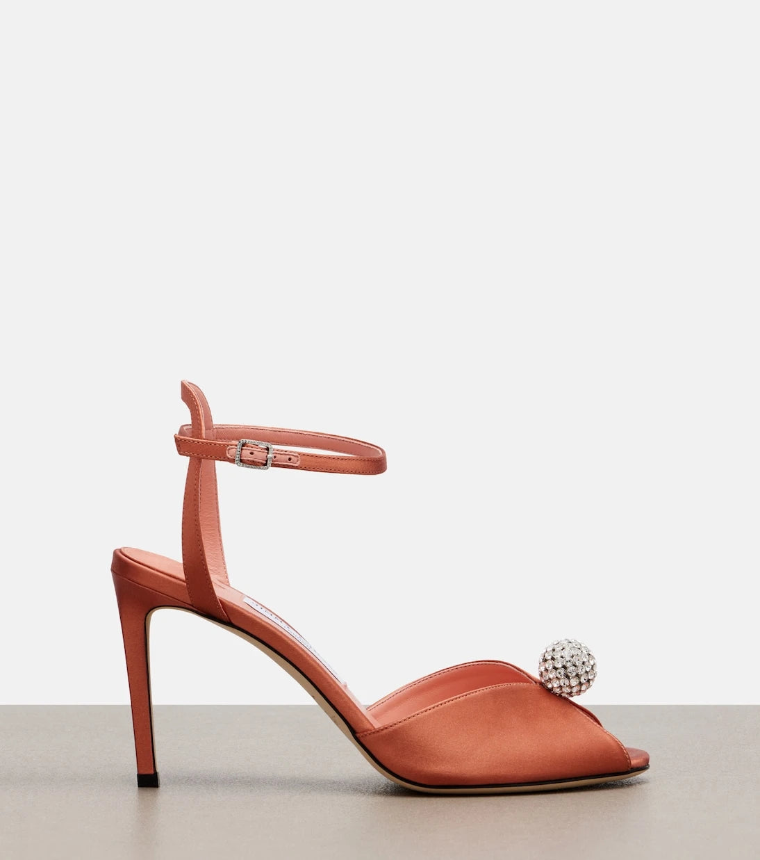 Jimmy Choo - Sacora embellished satin sandals