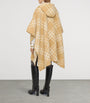 Burberry Beige Wool Reversible Check Cape