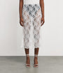 Nadine Mos White Lace Midi Slip Skirt
