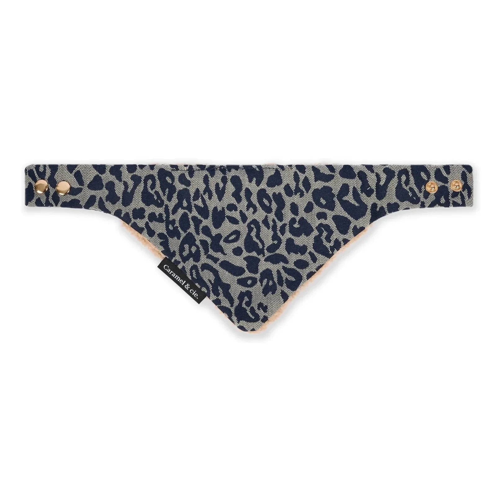 Caramel & Cie - Leopard Dog Bandana | Grey