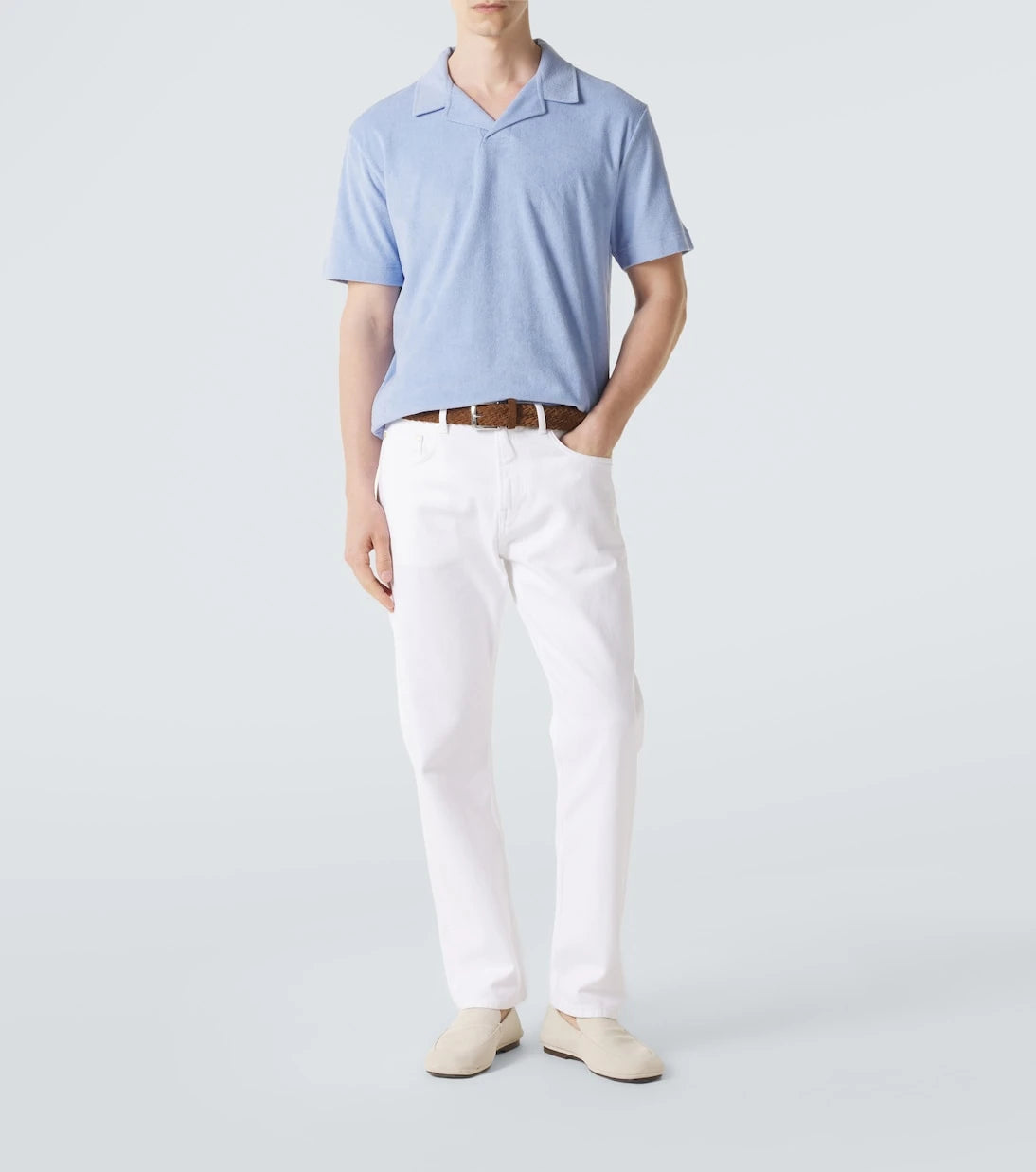 Sunspel - Cotton terry polo shirt