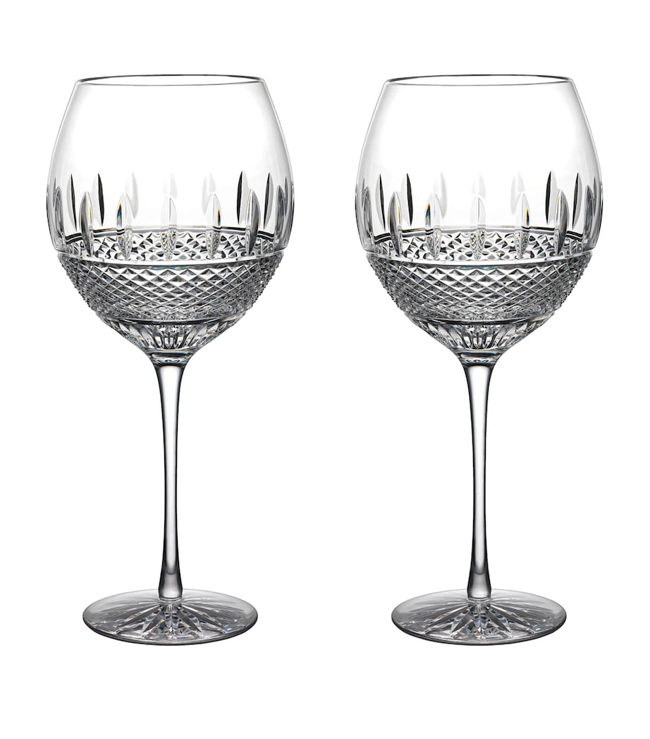 Set of 2 Irish Lace Red Wine Glasses (575ml)