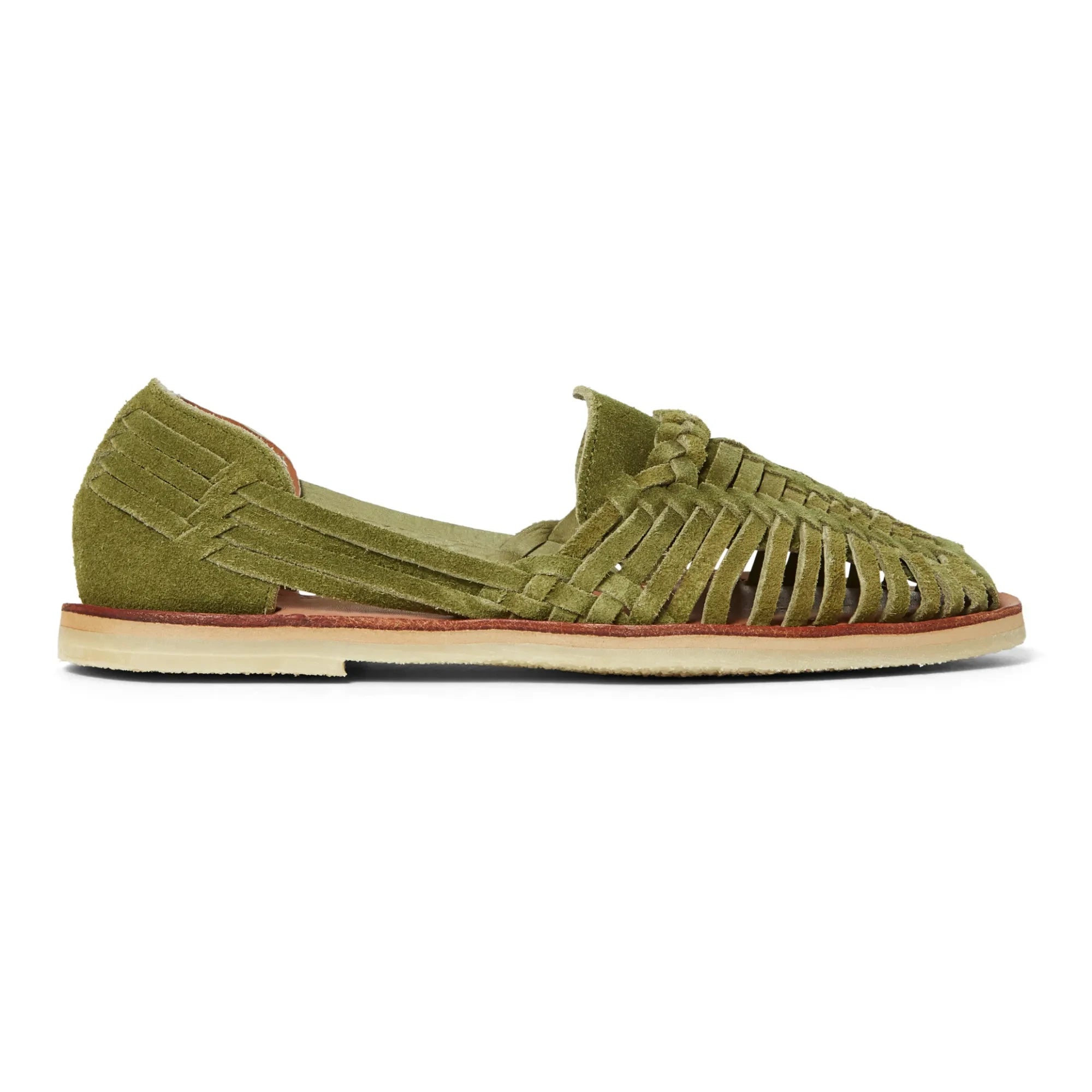 Mapache - Alegre Suede Sandals | Olive green