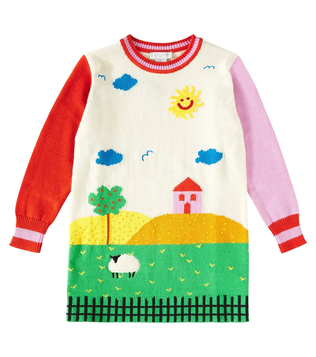 Stella McCartney Kids - Cotton and wool sweater dress