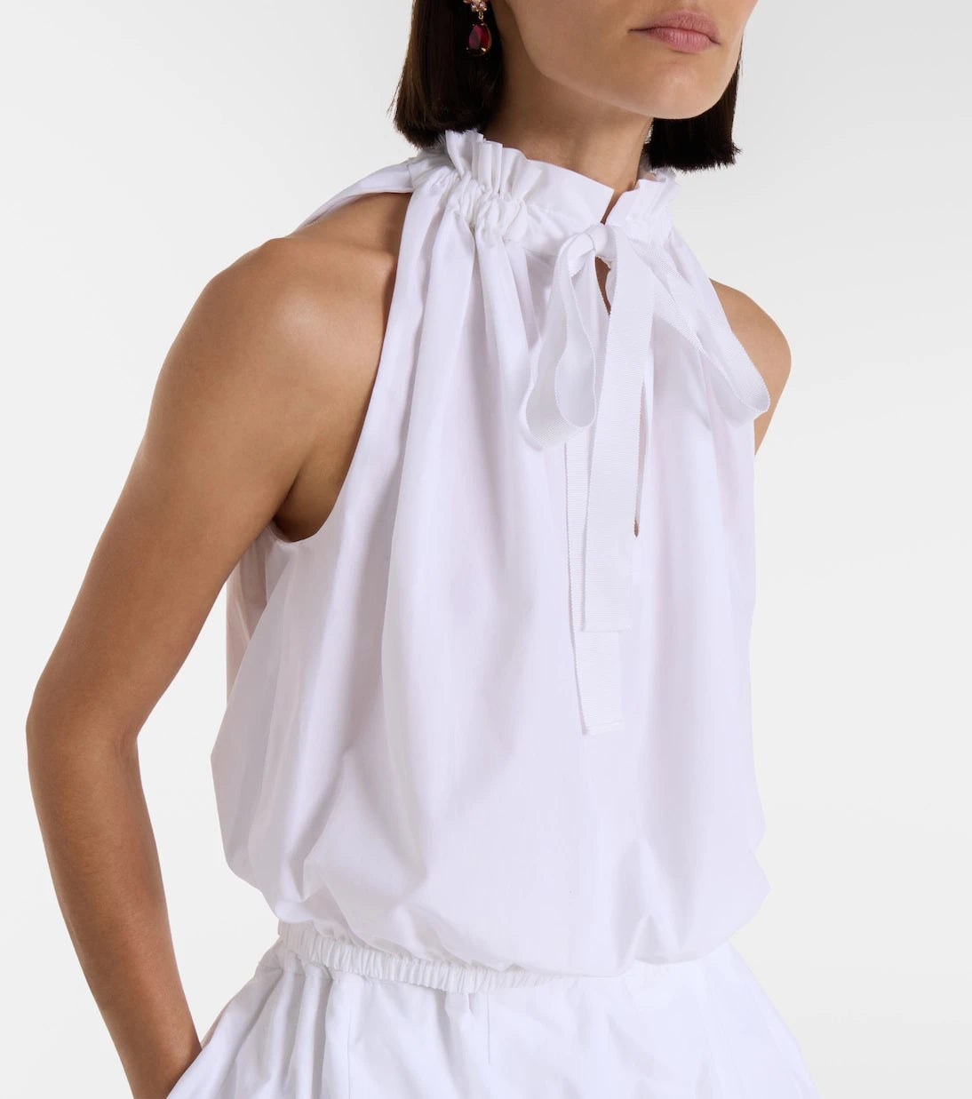 Patou - Gathered cotton top