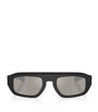 Ferrari Black Acetate Pillow Sunglasses