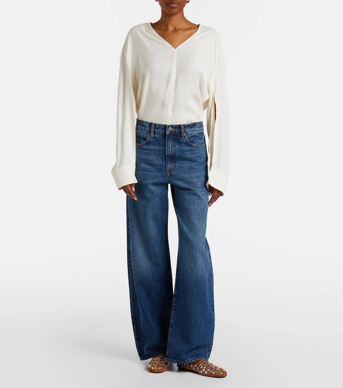 Frame - The Bow barrel-leg jeans