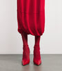 Lemaire Red Pocket-Detail Cowl-Neck Midi Dress