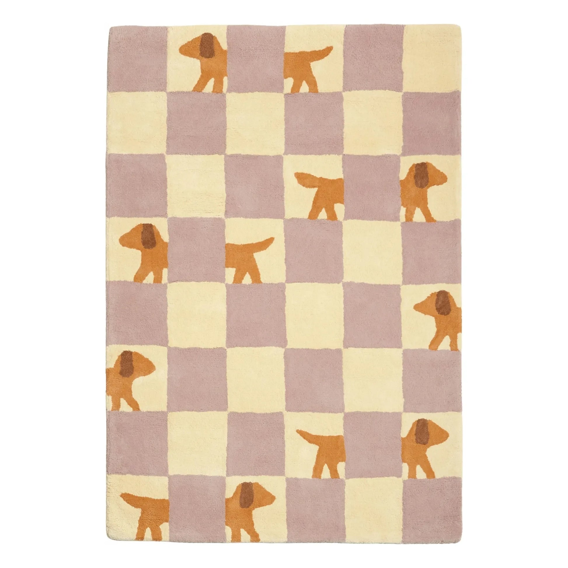 Bleuu-studio - Walter Damier rug | Lilac