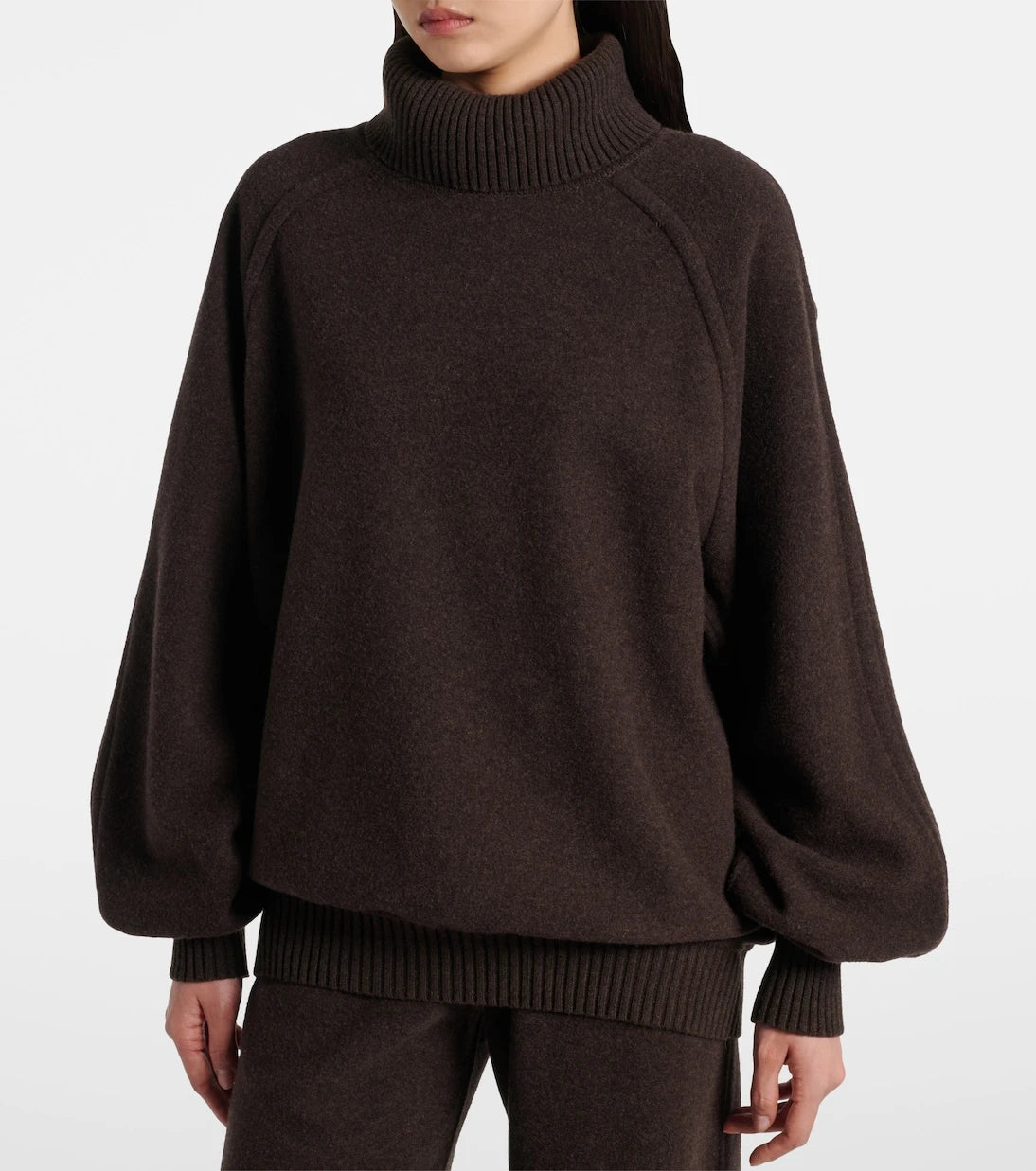 Loro Piana - سويتر North Woods كبير الحجم من مزيج الصوف