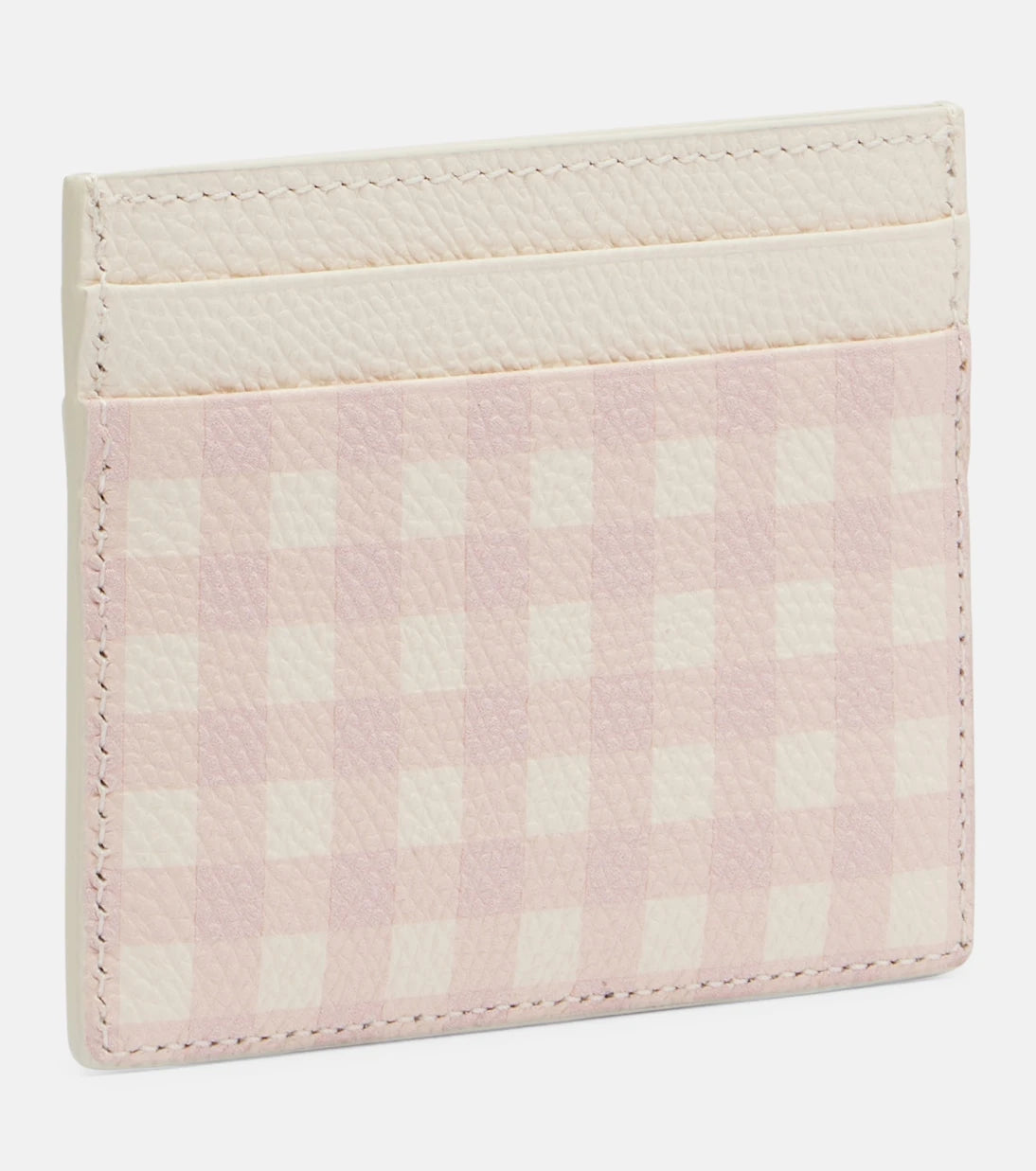 Valentino Garavani - VLogo checked leather card holder