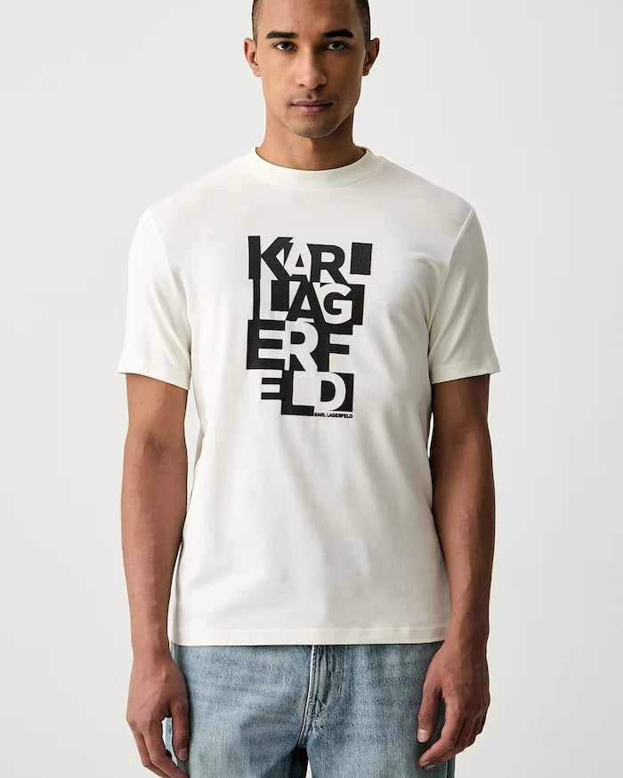 Karl Lagerfeld erkek pamuk elastan tişört