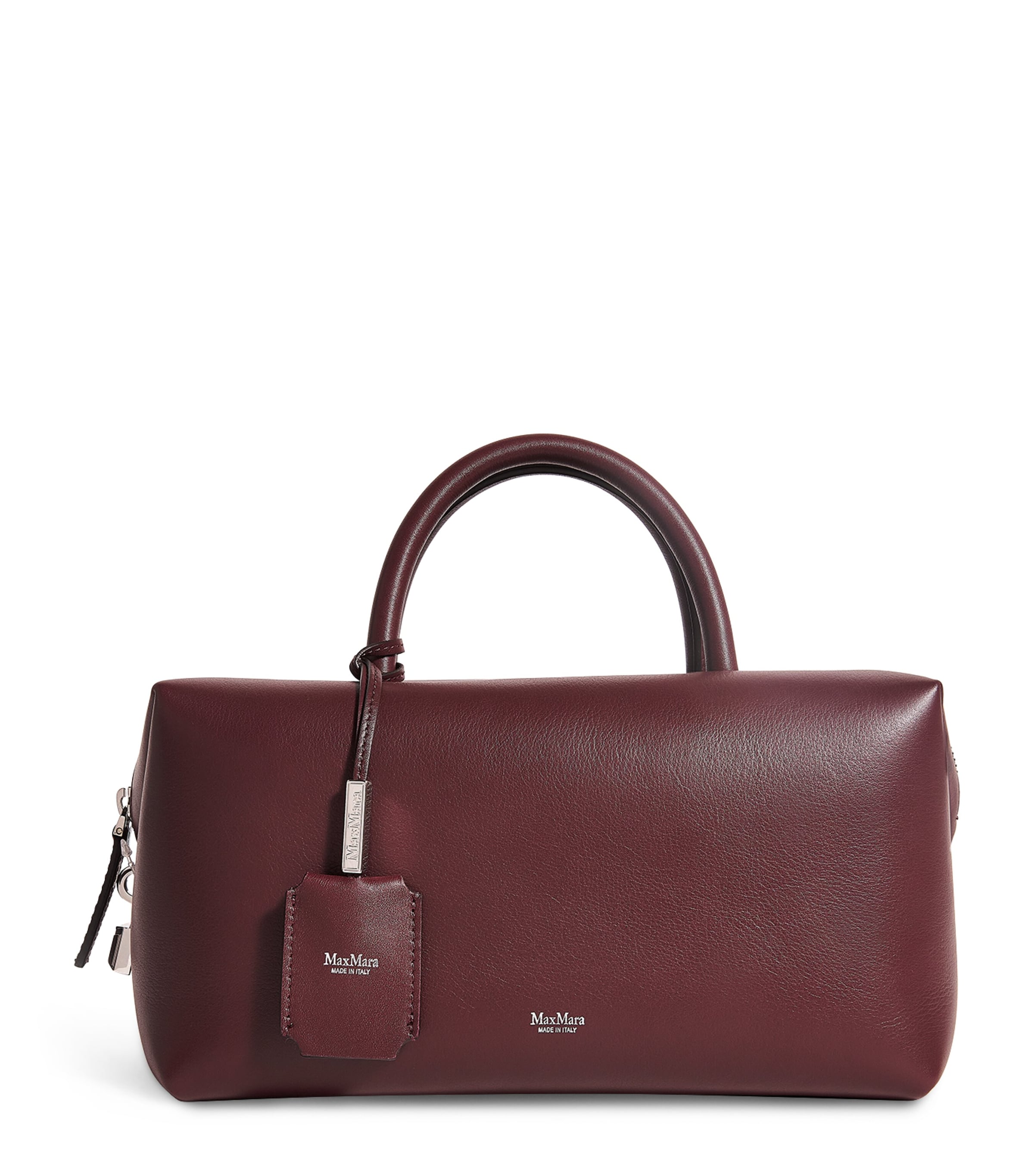 Max Mara Red Medium Leather Bowler Bag