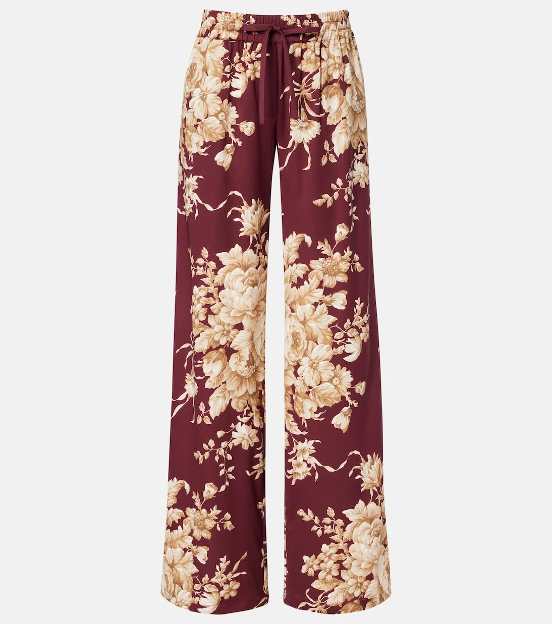 Dolce&Gabbana - Floral silk-blend wide-leg pants