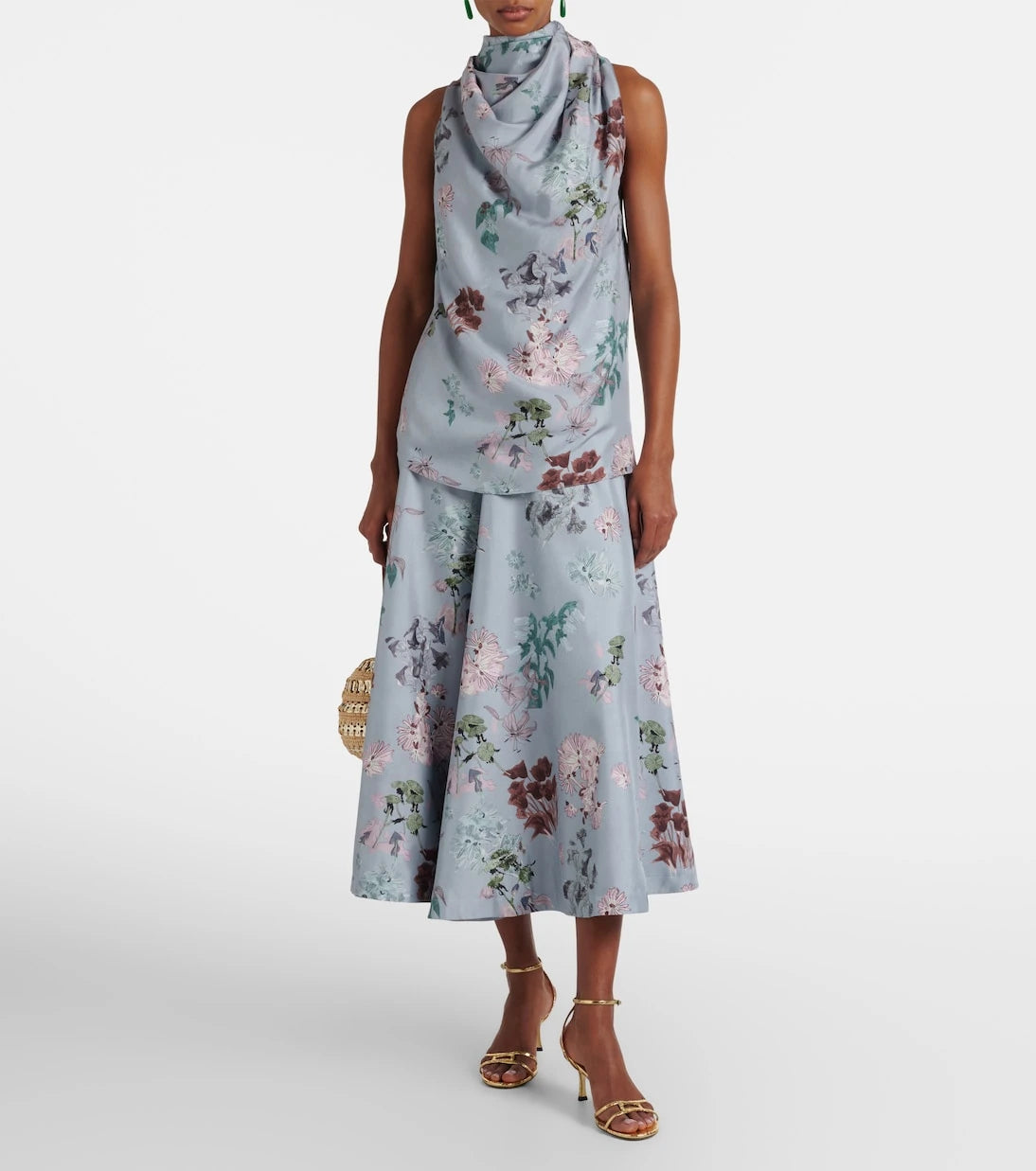 Altuzarra - Varda floral silk midi skirt