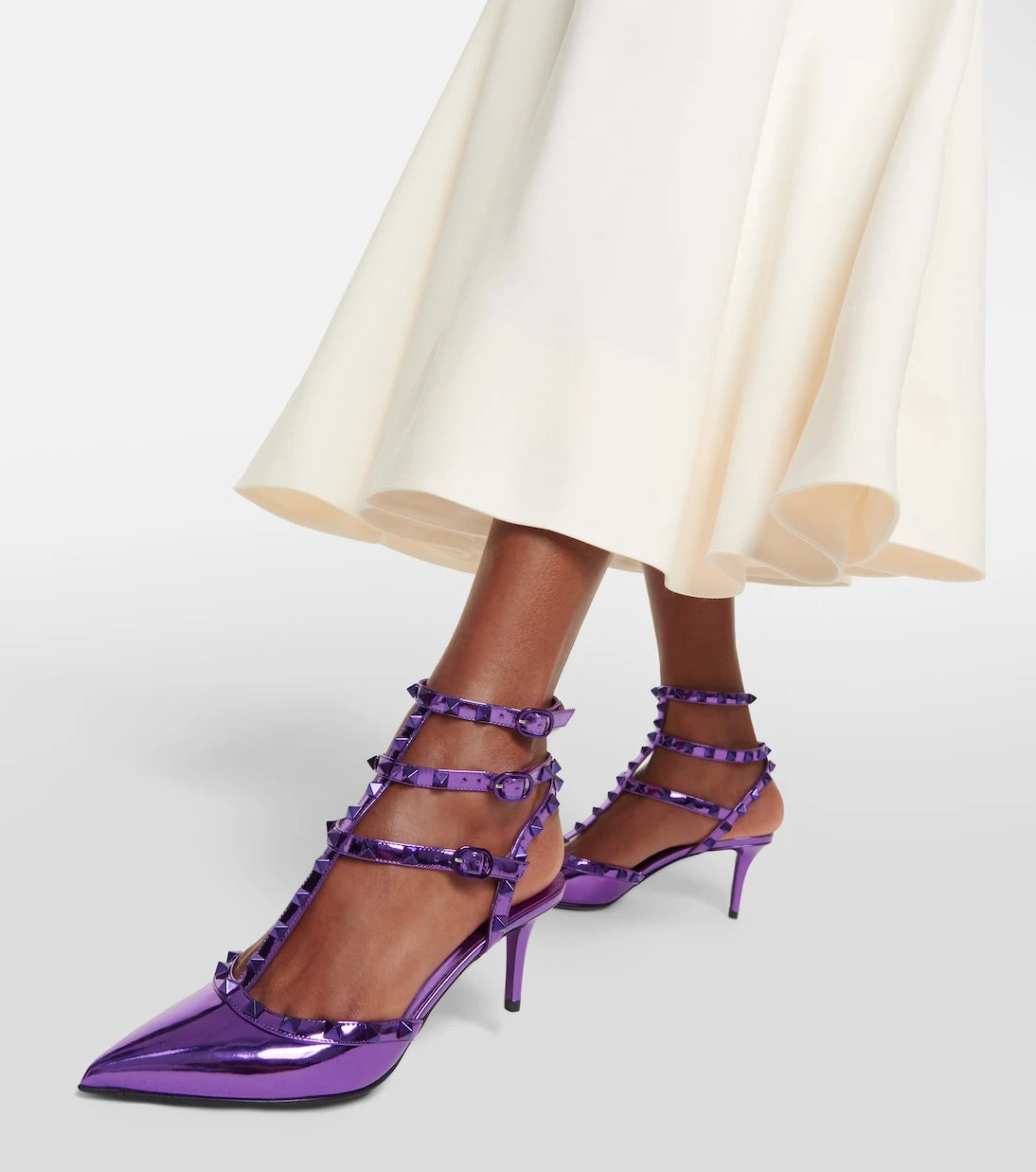 Valentino Garavani - Rockstud patent leather pumps